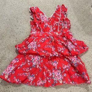 NWT Red Floral Betsey Johnson dress